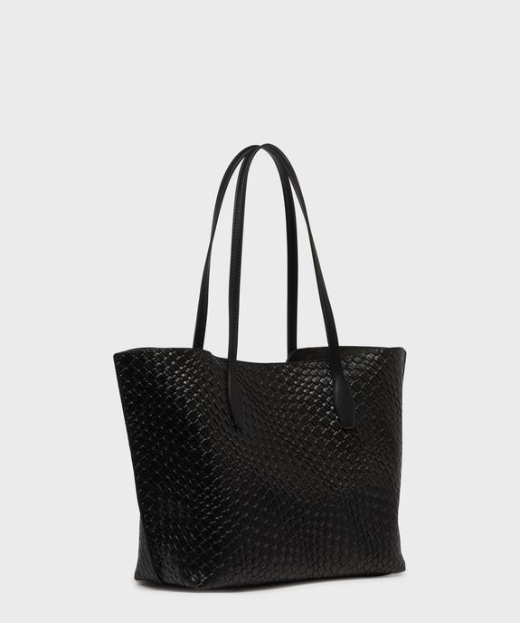 Sac cabas texturé et souple à fines anses femme vue2 - GEMO (ACCESS) - GEMO