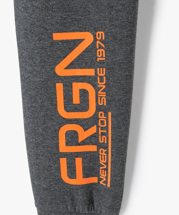 Pantalon de jogging garçon en molleton extensible - Freegun vue4 - FREEGUN - GEMO