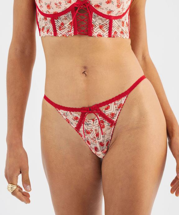 Culotte en dentelle femme vue2 - GEMO(HOMWR FEM) - GEMO