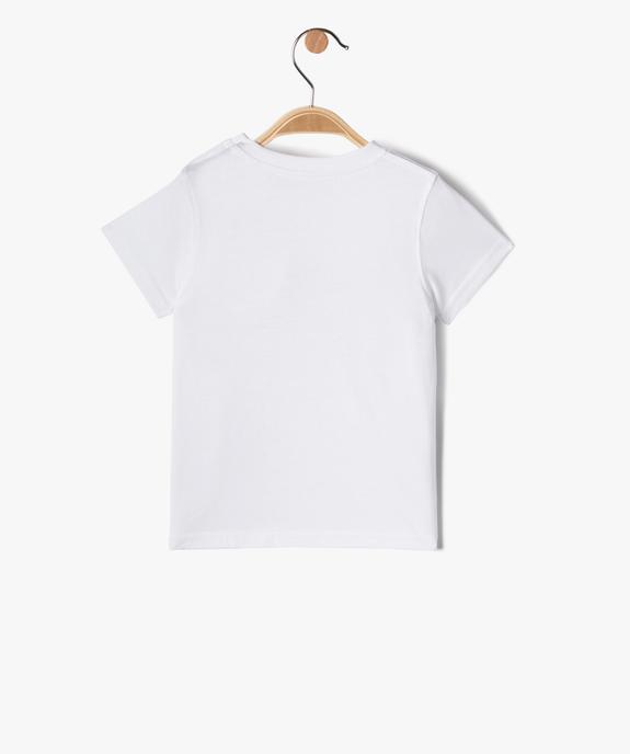 Tee-shirt bébé garçon à manches courtes et message humoristique vue3 - GEMO(BEBE DEBT) - GEMO