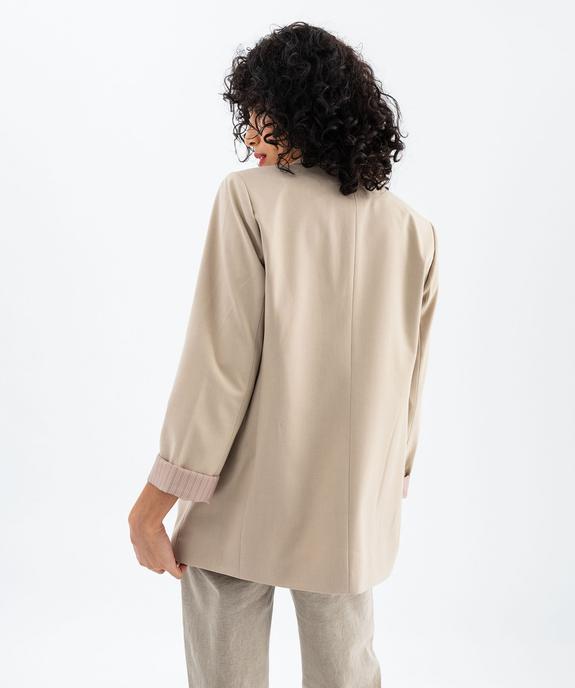 Veste blazer fermeture un bouton femme - LuluCastagnette vue3 - LULUCASTAGNETTE - GEMO