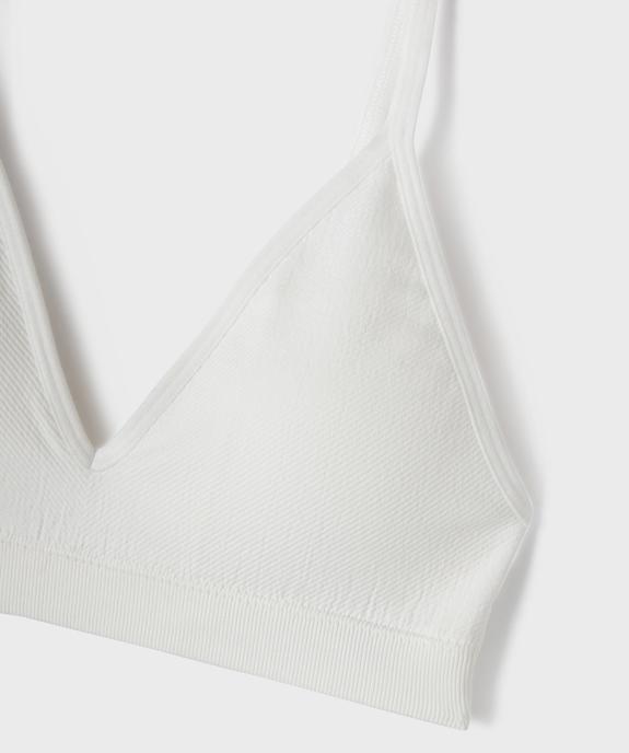 Brassière à fines bretelles avec mousses amovibles fille vue2 - GEMO 4G FILLE - GEMO