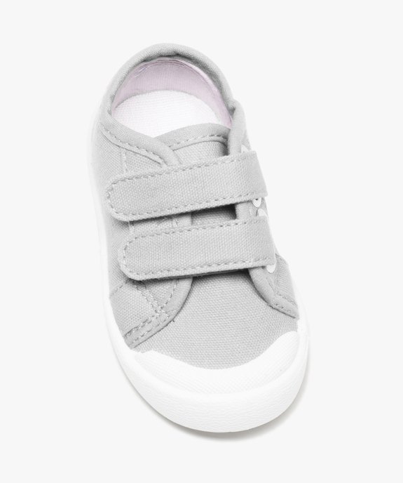 Baskets en toile bébé garçon avec fermeture scratch vue5 - GEMO(BEBE DEBT) - GEMO