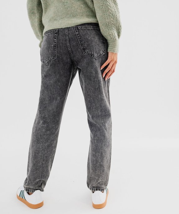Jean boyfriend taille normale avec ceinture fine femme vue3 - GEMO(FEMME PAP) - GEMO