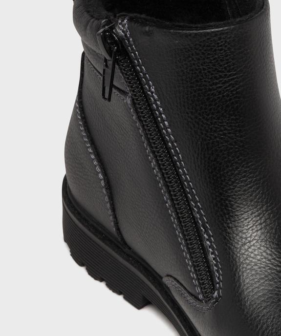 Boots fourrés avec fermeture double zip garçon - Buggy vue6 - BUGGY - GEMO