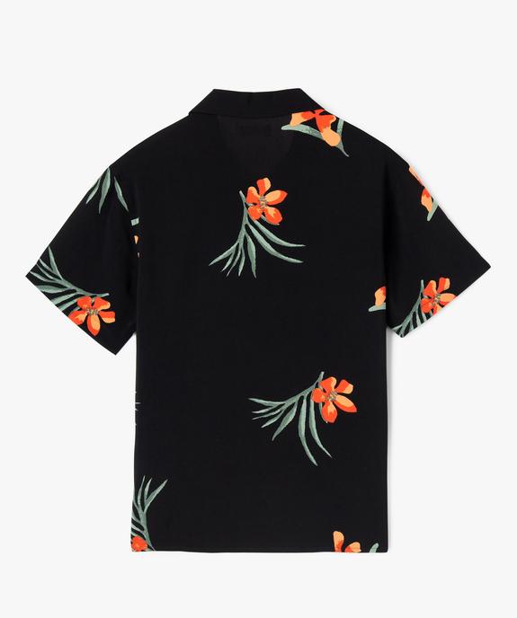 Chemise à manches courtes imprimée en viscose garçon vue7 - GEMO 4G GARCON - GEMO