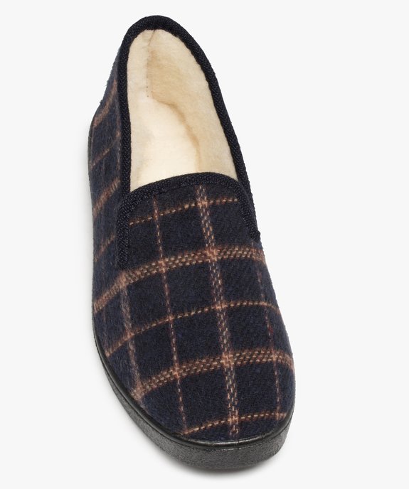 Chaussons homme style charentaises à carreaux vue5 - GEMO(HOMWR HOM) - GEMO