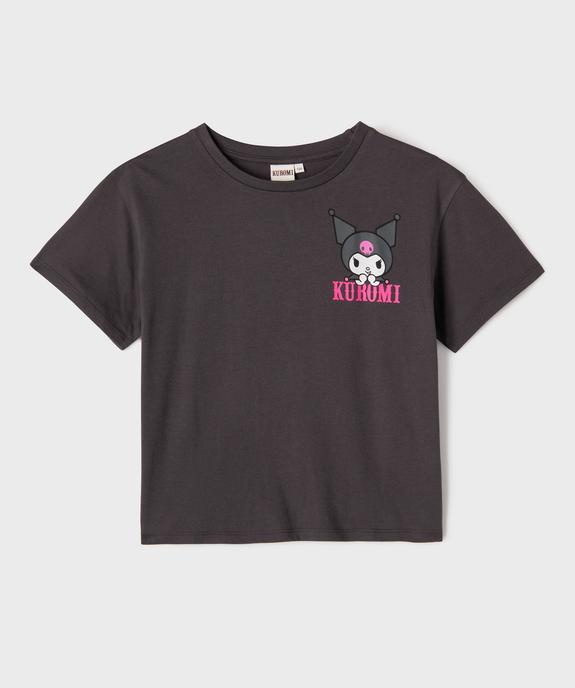 Tee-shirt manches courtes à motif diablotin fille - Kuromi - KUROMI Tee-shirt manches courtes à motif diablotin fille - Kuromi vue2 - KUROMI - GEMO