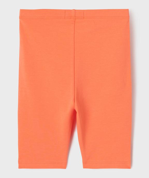 Legging court cycliste uni fille vue6 - GEMO 4G FILLE - GEMO