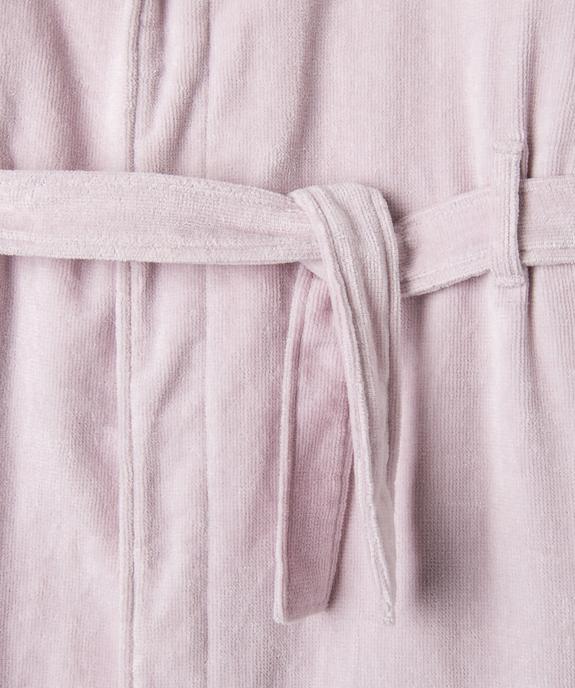 Robe de chambre à capuche motif chat fille vue3 - GEMO 4G FILLE - GEMO