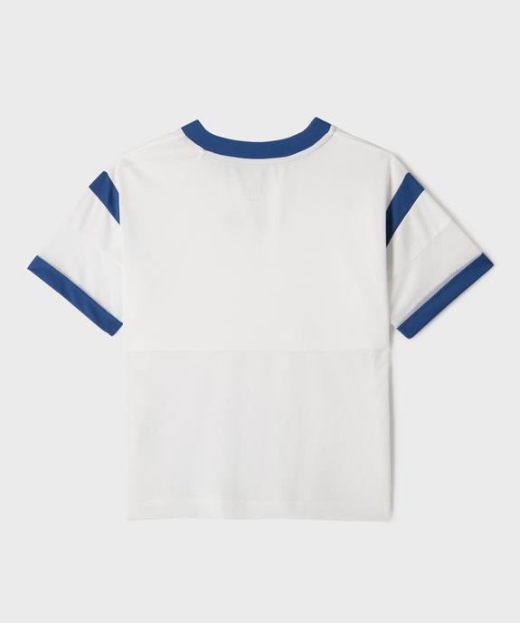 Tee-shirt de sport à empiècement filet fille - Camps United vue4 - CAMPS - GEMO