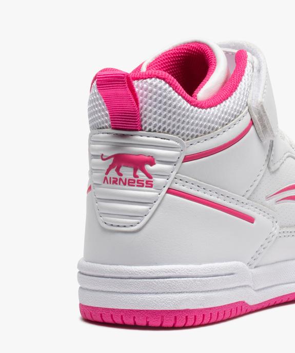 Baskets fille semi-montantes à lacets et scratch - Airness vue6 - AIRNESS - GEMO