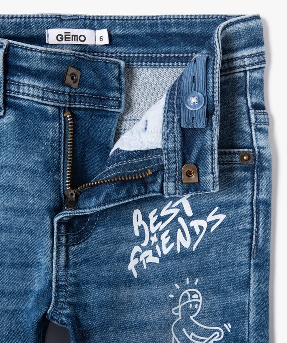 Jean garçon coupe Skinny stretch vue2 - GEMO 4G GARCON - GEMO