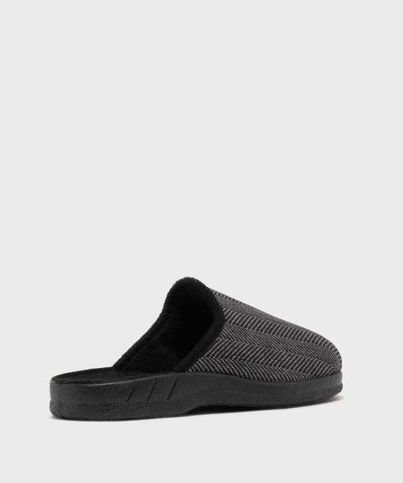 Chaussons mules confort à motifs chevrons homme vue4 - G'FLEX GEMO FOR GOOD - GEMO