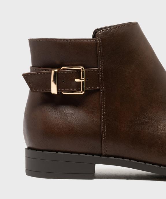Boots zippées à talon plat femme - Valentina Baldano vue6 - VALENTINA BALDA - GEMO
