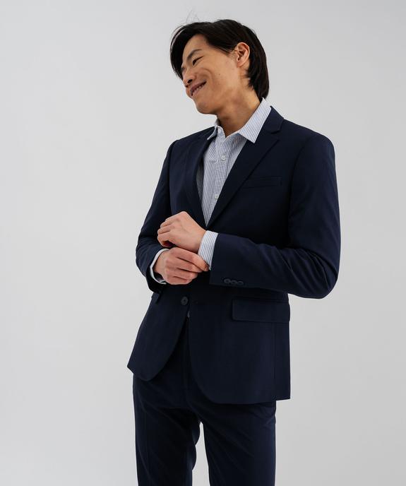 Veste de costume coupe droite en matière extensible homme vue1 - GEMO 4G HOMME - GEMO