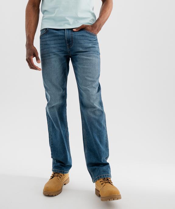 Jean regular en denim stretch homme vue4 - GEMO 4G HOMME - GEMO