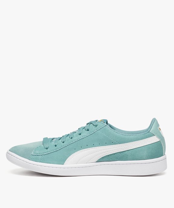 Baskets basses femme dessus en cuir suedé - Puma Vikky vue3 - PUMA - GEMO