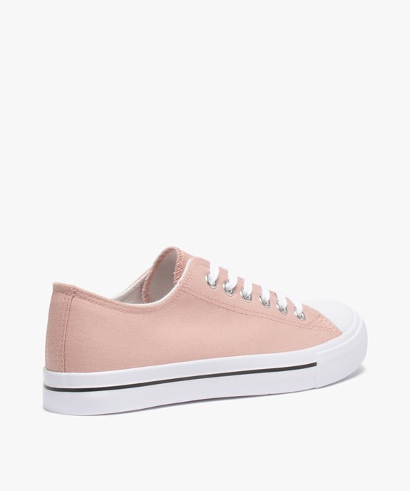 Baskets femme en toile à bout renforcé fermeture lacets vue4 - FOLLOW ME G4G - GEMO