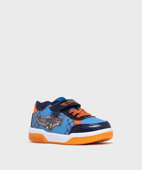 Baskets à scratch à tige basse imprimée garçon - Hotwheels vue2 - HOT WHEELS - GEMO