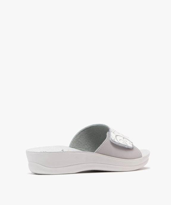 Mules femme confort avec bandeau à scratch ajustable et à motifs vue10 - G'FLEX - GEMO