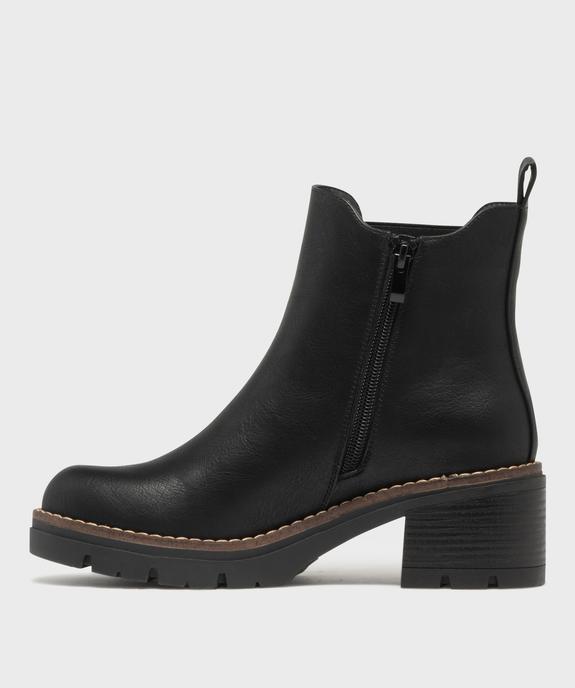 Chelsea boots à semelle crantée femme - 5 Miles vue3 - 5 MILES GEMO FOR GOOD - GEMO