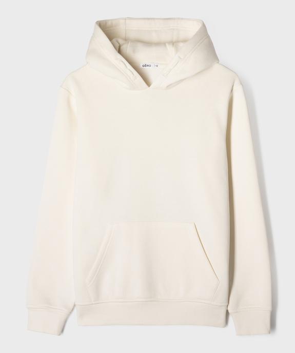 Sweat à capuche imprimé intérieur molletonné garçon vue1 - GEMO (JUNIOR) - GEMO
