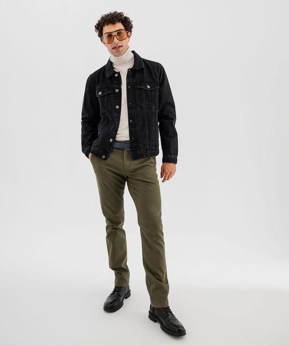 Veste en jean coupe droite homme vue4 - GEMO 4G HOMME - GEMO
