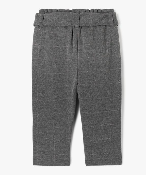 Pantalon en maille aspect flanelle bébé fille - LuluCastagnette vue3 - LULUCASTAGNETTE - GEMO