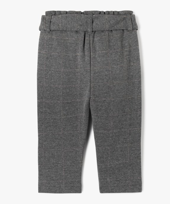 Pantalon en maille aspect flanelle bébé fille - LuluCastagnette vue3 - LULUCASTAGNETTE - GEMO