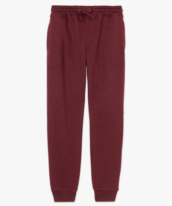 Jogging homme en molleton uni vue4 - GEMO (HOMME) - GEMO