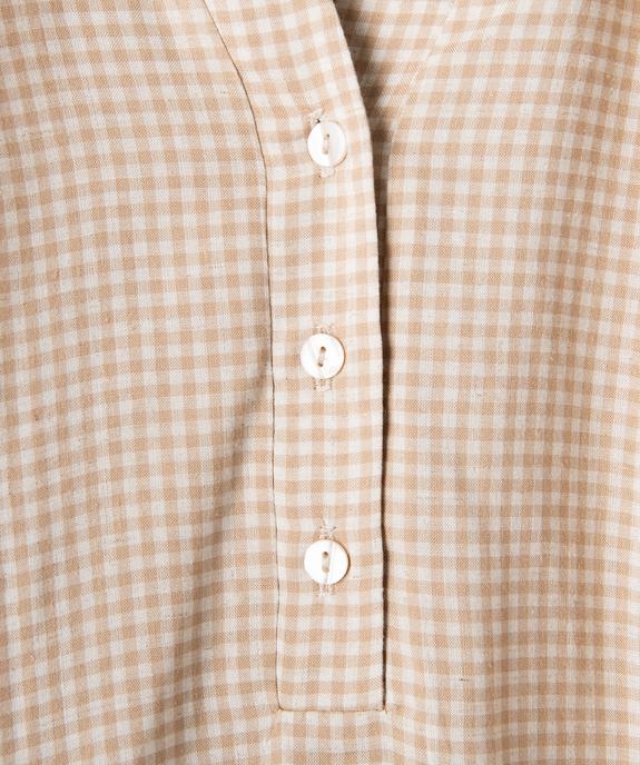 Blouse à motif vichy femme grande taille vue2 - GEMO (G TAILLE) - GEMO