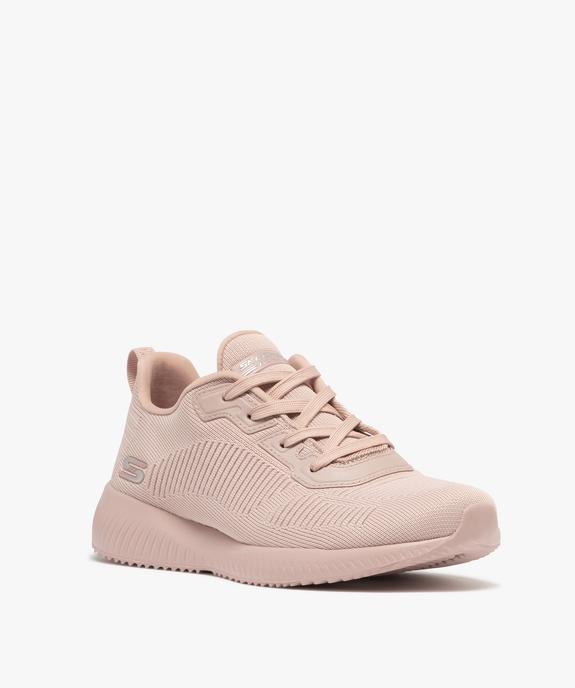 Baskets femme unies en mesh et à rainures - Skechers vue2 - SKECHERS - GEMO