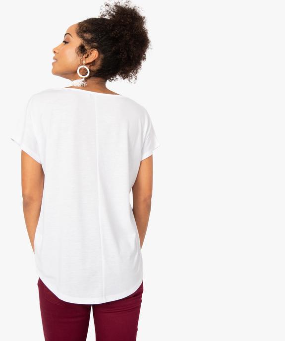 Tee-shirt femme loose imprimé  vue3 - GEMO(FEMME PAP) - GEMO