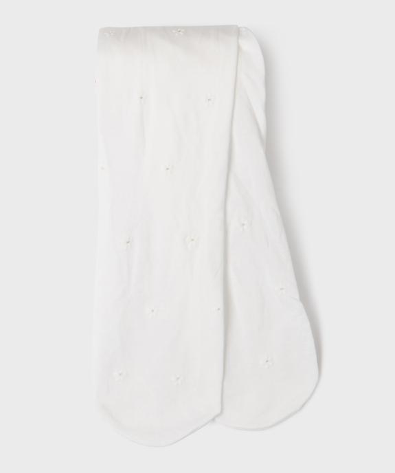 Collant semi-opaque à fleurs bébé fille vue1 - GEMO(BEBE DEBT) - GEMO