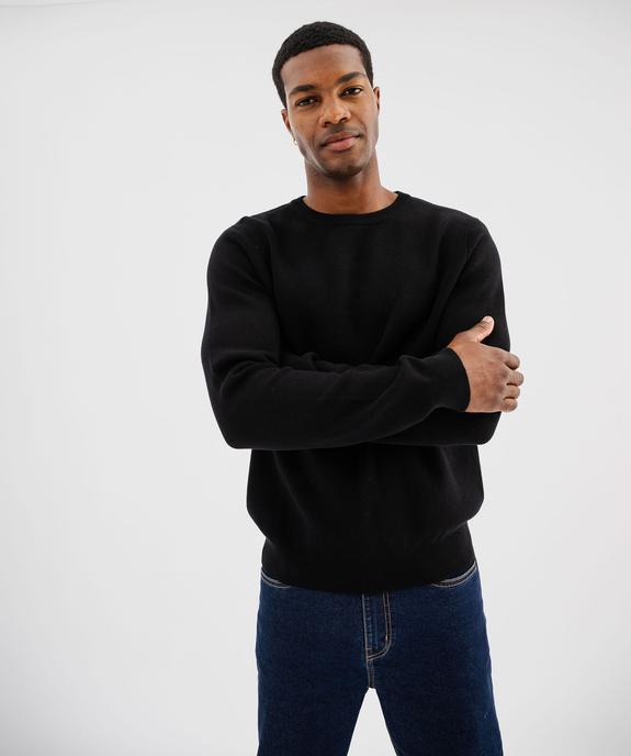 Pull en coton à col rond homme vue4 - GEMO (HOMME) - GEMO