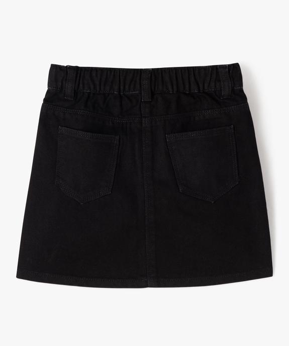 Jupe en denim avec strass fille vue4 - GEMO 4G FILLE - GEMO