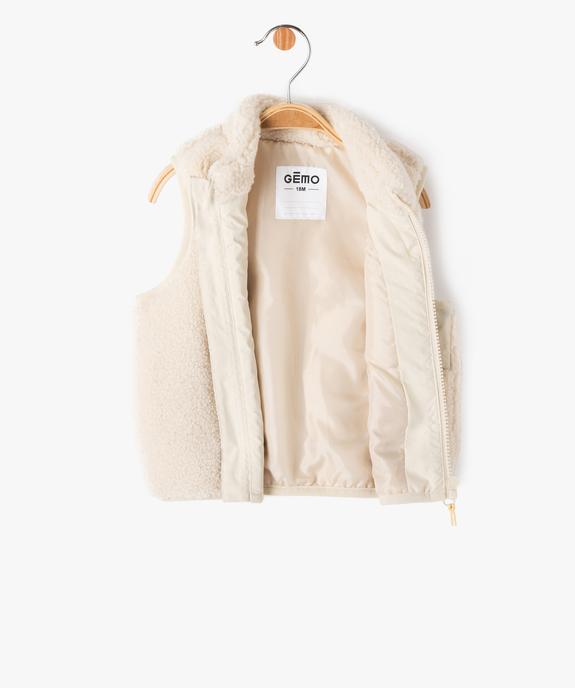 Gilet sans manches en maille sherpa bébé garçon vue2 - GEMO(BEBE DEBT) - GEMO