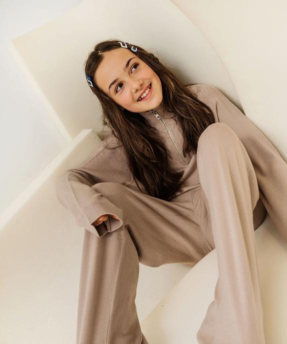 Pantalon ample en maille fluide fille vue6 - GEMO (JUNIOR) - GEMO