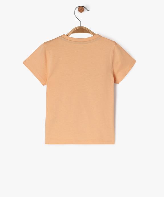 Tee-shirt à manches courtes avec motif estival bébé garçon vue3 - GEMO 4G BEBE - GEMO