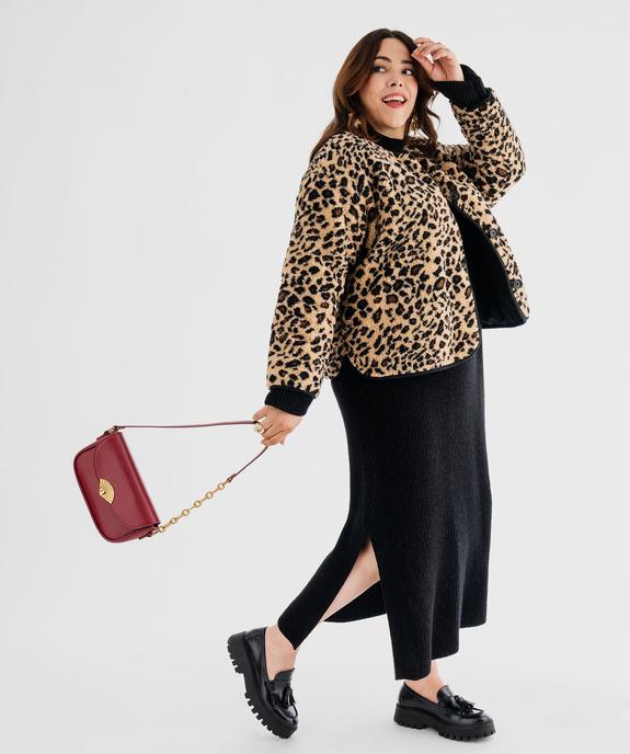 Robe pull longue fendue sur les côtés femme grande taille vue4 - GEMO (G TAILLE) - GEMO