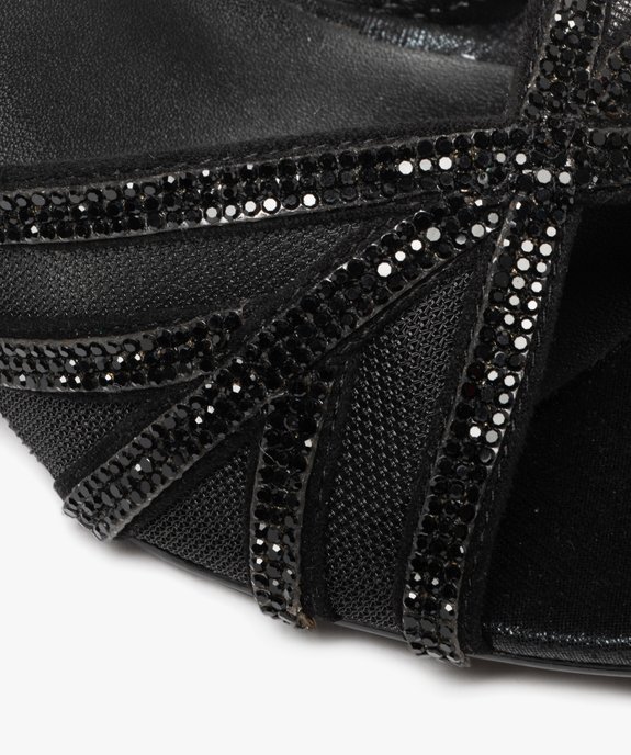 Sandales à talon brillantes à strass femme vue7 - FOLLOW ME - GEMO