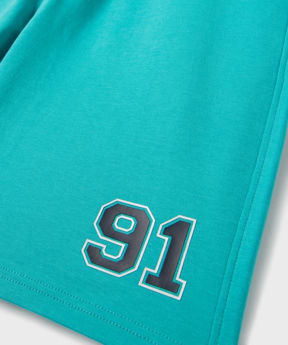 Bermuda de sport à taille élastiquée 100% coton garçon vue2 - GEMO (JUNIOR) - GEMO