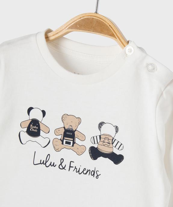 Ensemble 2 pièces chemise + tee-shirt manches longues bébé garçon – LuluCastagnette vue4 - LULUCASTAGNETTE - GEMO