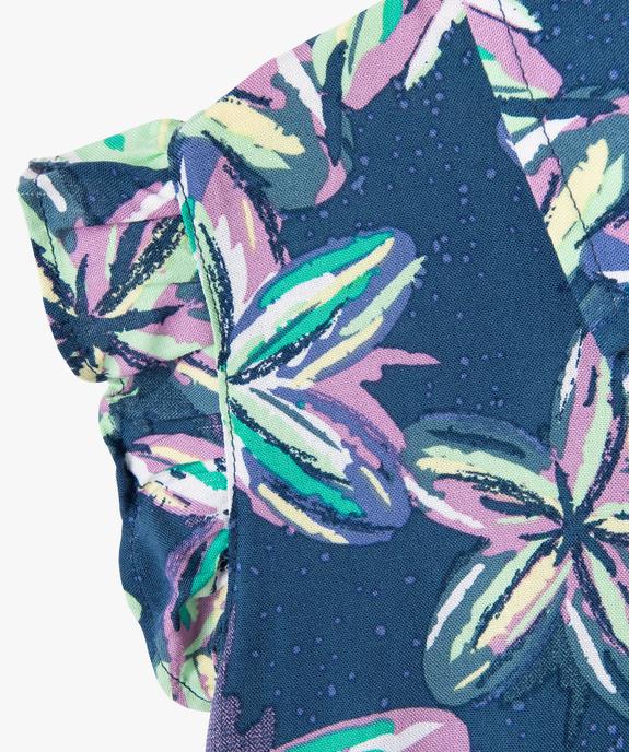 Blouse sans manches à motifs fleuris bébé fille vue3 - GEMO 4G BEBE - GEMO