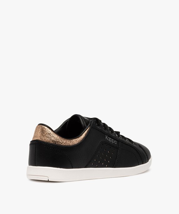 Baskets femme unies à lacets avec détails girly - Kappa vue4 - KAPPA - GEMO