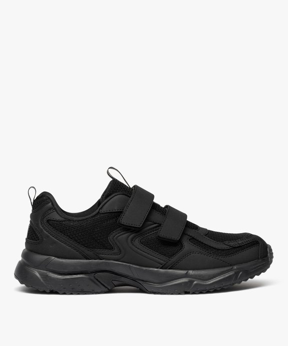 Baskets homme unies en mesh et à scratch style jogger vue7 - 5 MILES - GEMO