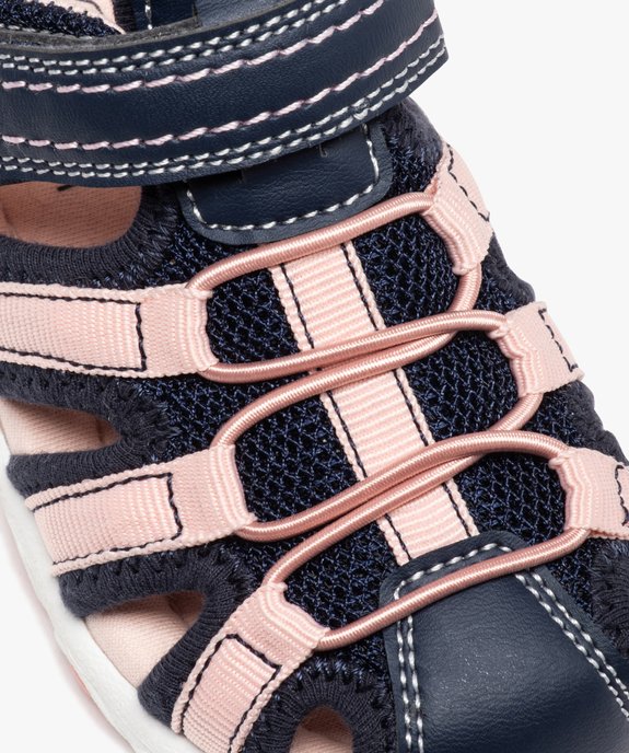Sandales sport bébé fille bicolores à scratch vue6 - GEMO(BEBE DEBT) - GEMO
