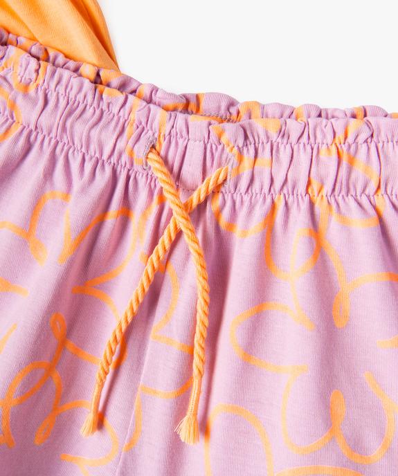 Short ample en jersey de coton bébé fille (lot de 2) vue2 - GEMO(BEBE DEBT) - GEMO