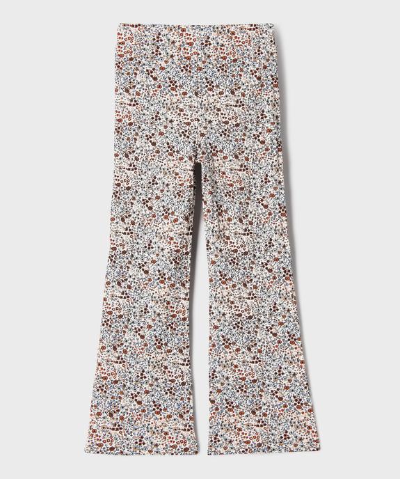 Legging coupe flare à motifs fleuris fille - LuluCastagnette vue3 - LULU CASTAGNETTE GEMO FOR GOOD - GEMO